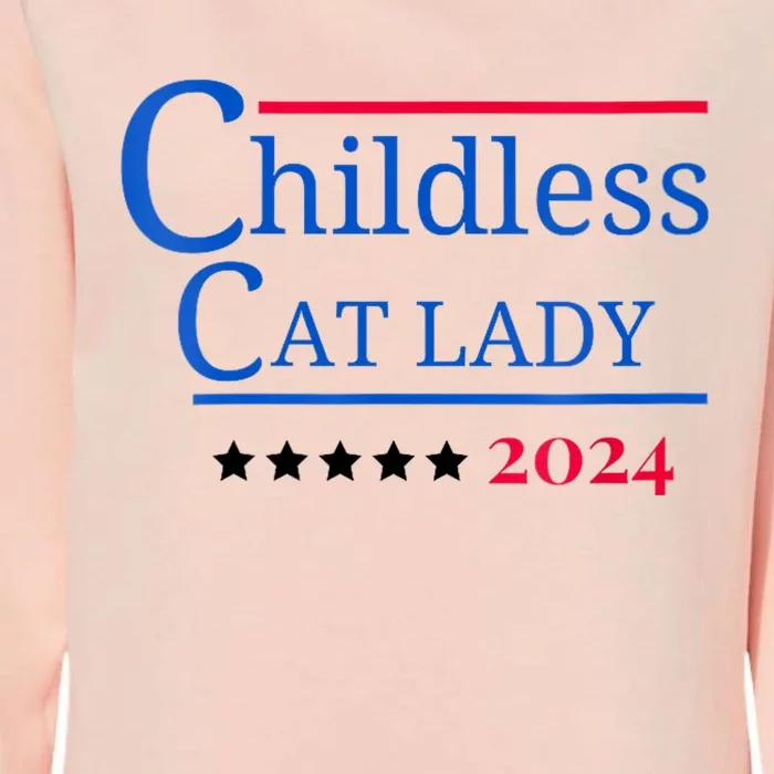 2024 Childless Cat Lady Womens California Wash Sweatshirt