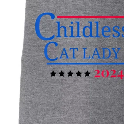 2024 Childless Cat Lady Doggie 3-End Fleece Hoodie