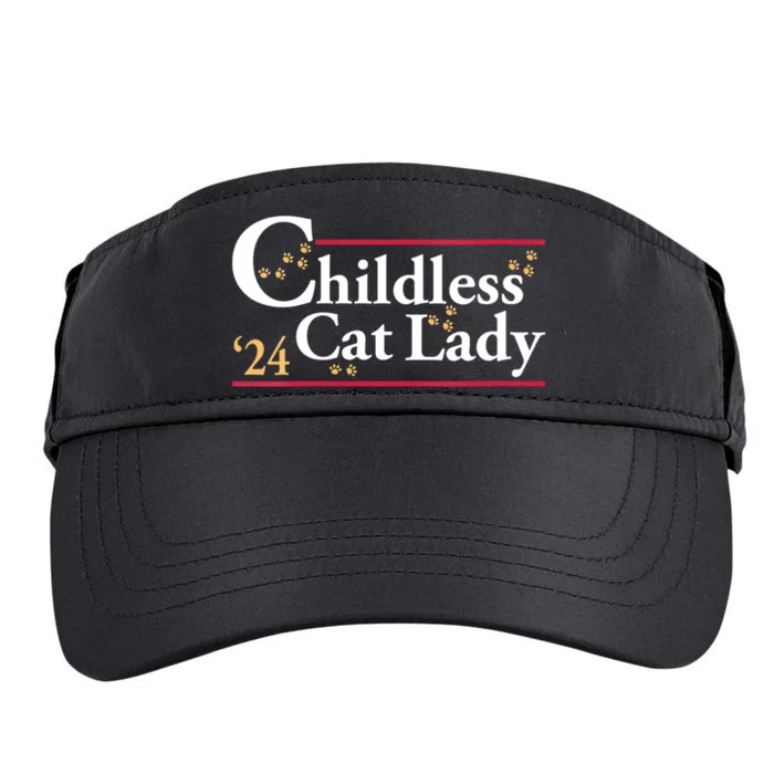 2024 Childless Cat Lady For President Adult Drive Performance Visor