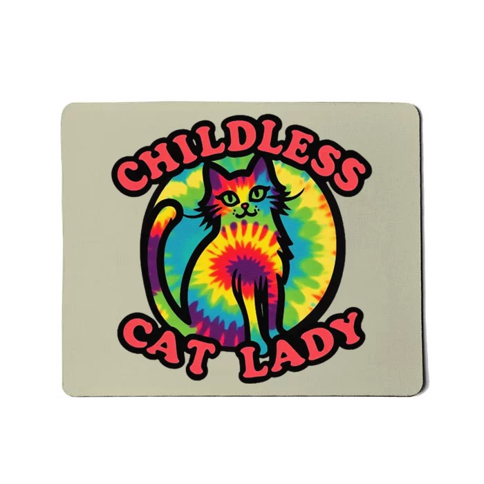 2024 Childless Cat Lady Design Ladies Is Voting Kamala Elect Gift Mousepad