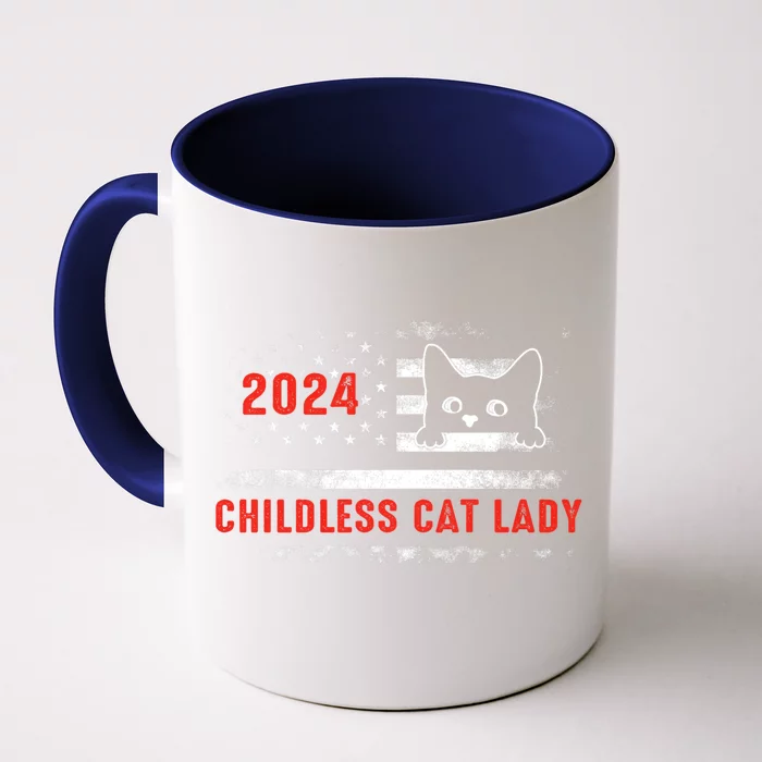 2024 Childless Cat Lady Front & Back Coffee Mug