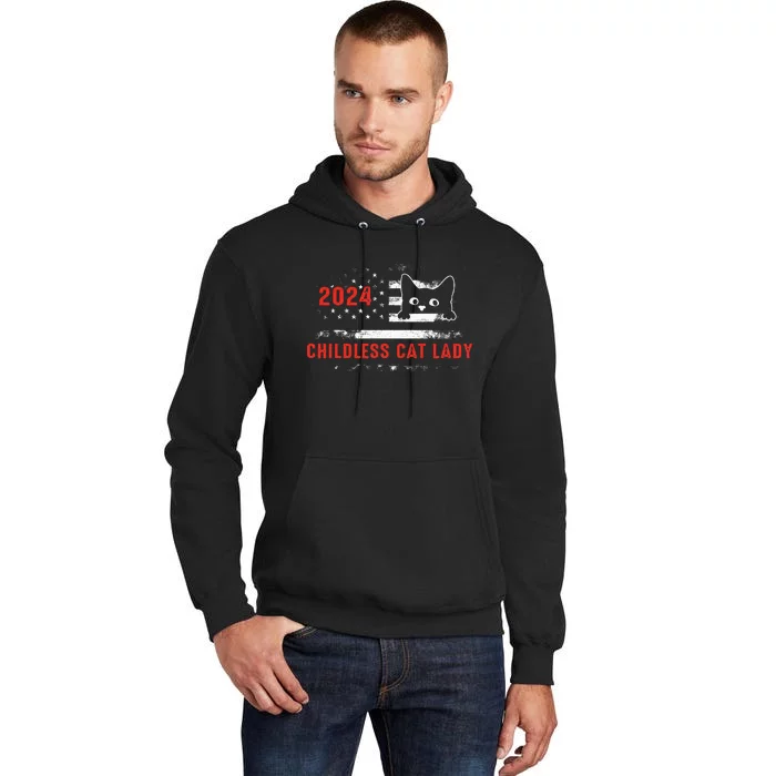 2024 Childless Cat Lady Tall Hoodie