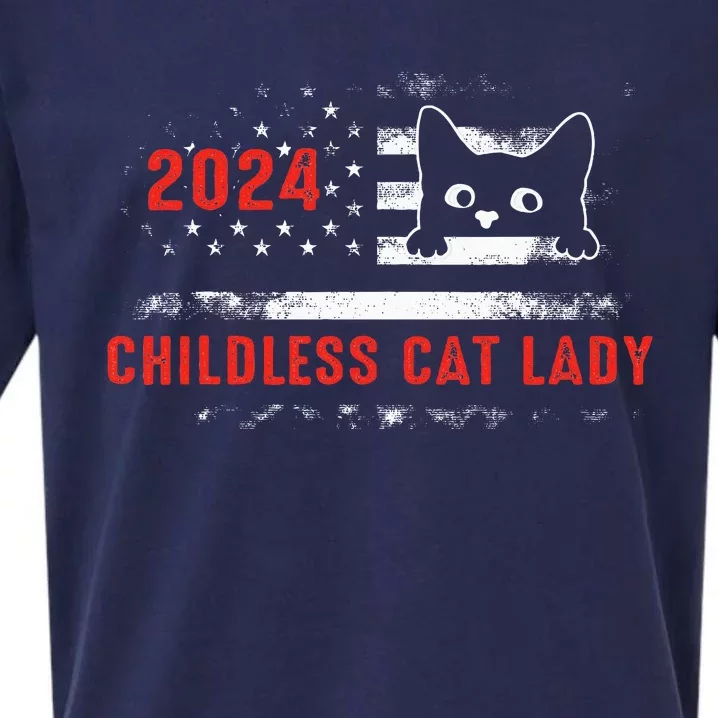 2024 Childless Cat Lady Sueded Cloud Jersey T-Shirt