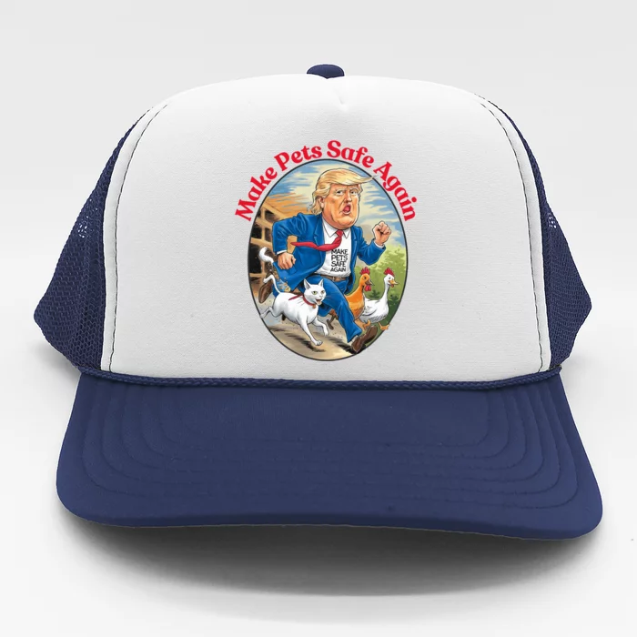 2024 Cats Dogs Make Pets Safe Again Democratic Republican Trucker Hat