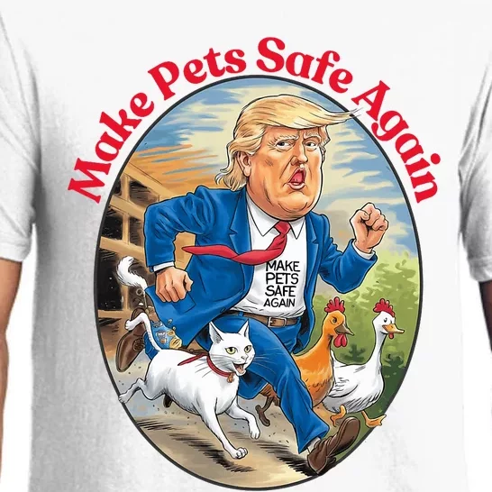 2024 Cats Dogs Make Pets Safe Again Democratic Republican Pajama Set