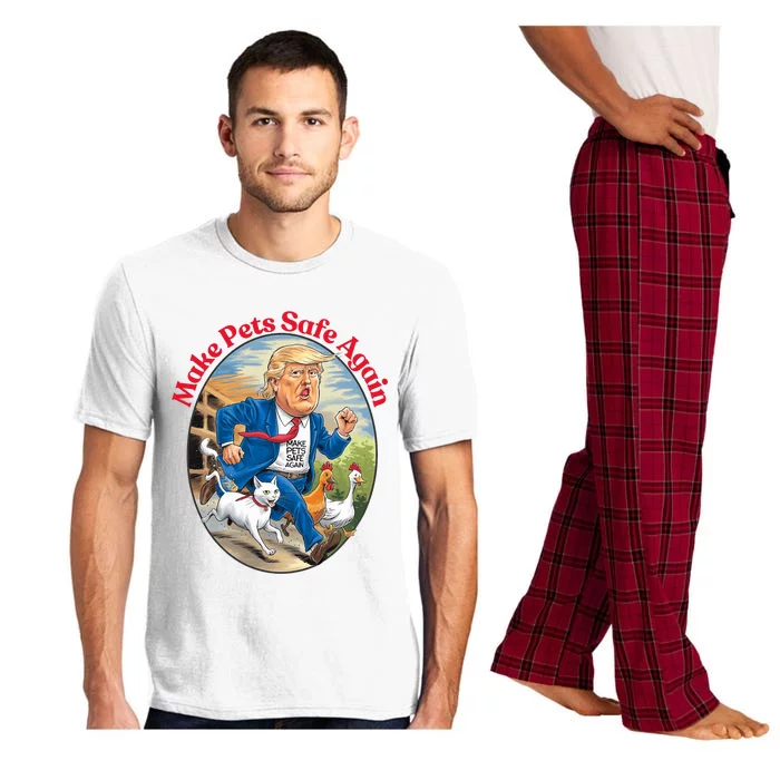 2024 Cats Dogs Make Pets Safe Again Democratic Republican Pajama Set