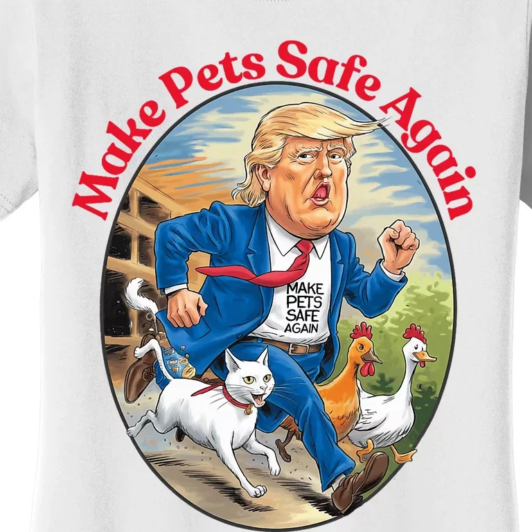 2024 Cats Dogs Make Pets Safe Again Democratic Republican Women's T-Shirt