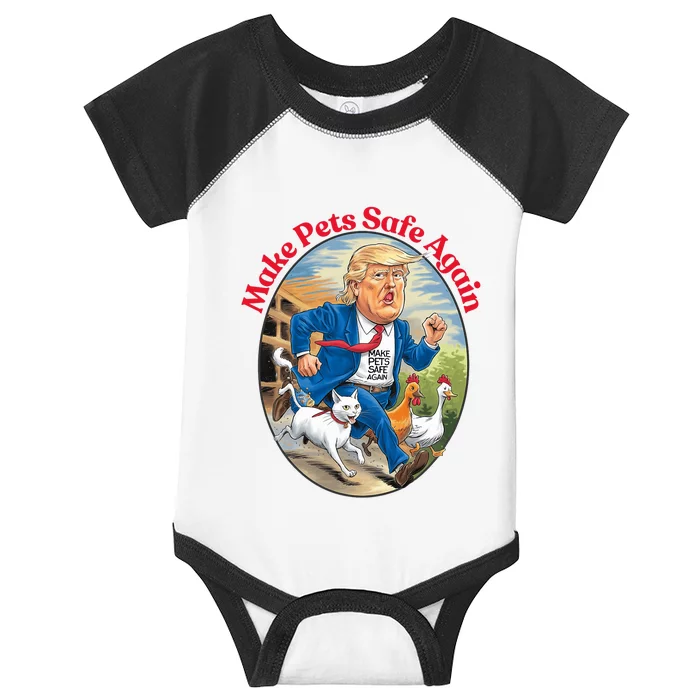 2024 Cats Dogs Make Pets Safe Again Democratic Republican Infant Baby Jersey Bodysuit