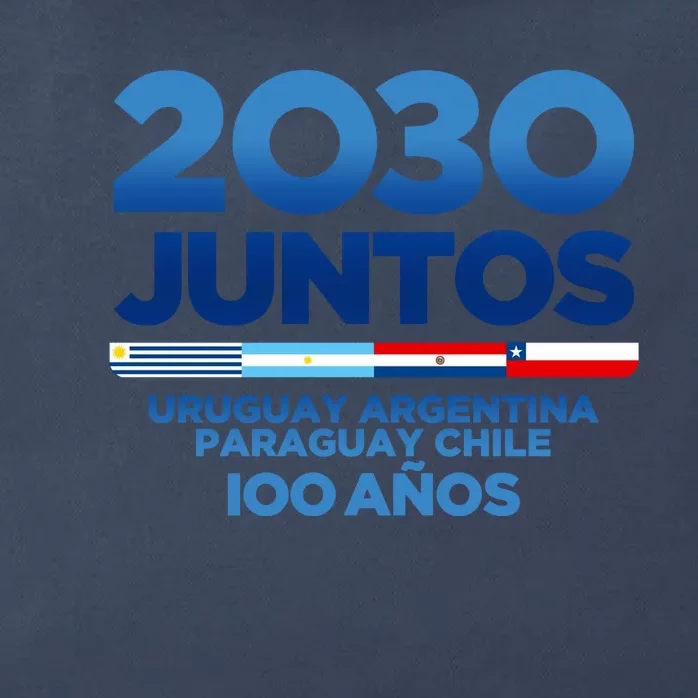 2030 Cup Mundial 2030 Uruguay Argentina Paraguay Chile Zip Tote Bag