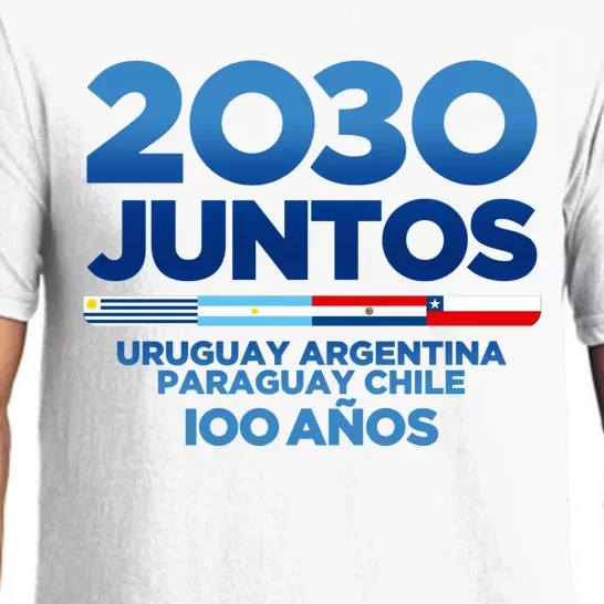 2030 Cup Mundial 2030 Uruguay Argentina Paraguay Chile Pajama Set