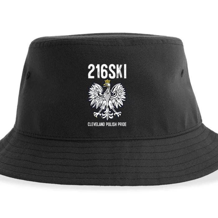 216SKI Cleveland Polish Pride Dyngus Day Sustainable Bucket Hat