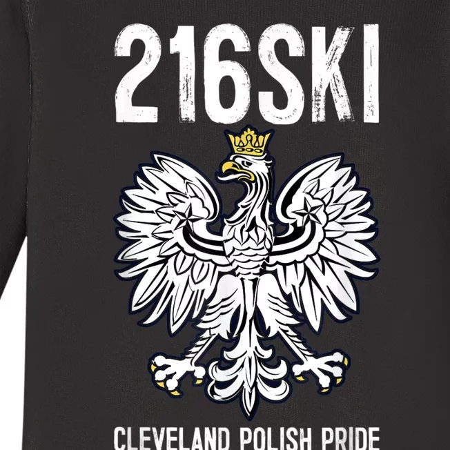 216SKI Cleveland Polish Pride Dyngus Day Baby Long Sleeve Bodysuit