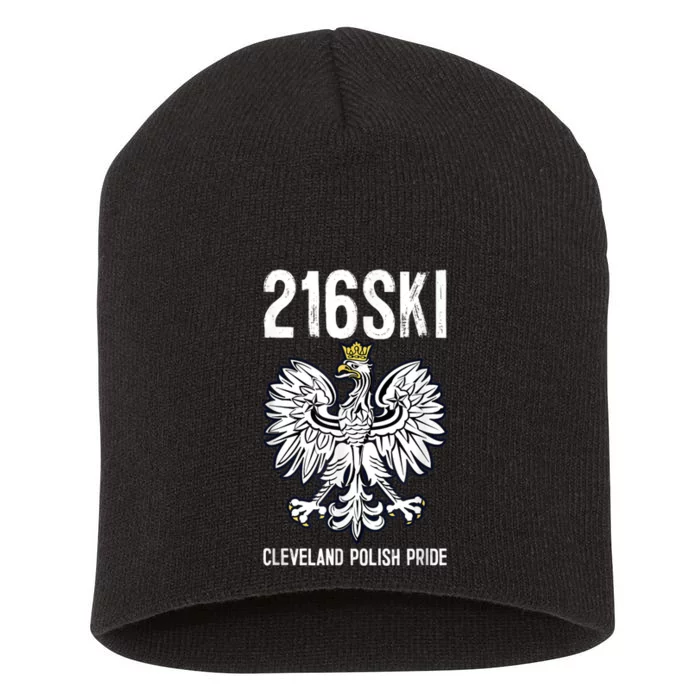 216SKI Cleveland Polish Pride Dyngus Day Short Acrylic Beanie