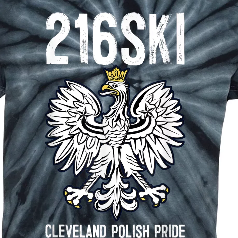 216SKI Cleveland Polish Pride Dyngus Day Kids Tie-Dye T-Shirt