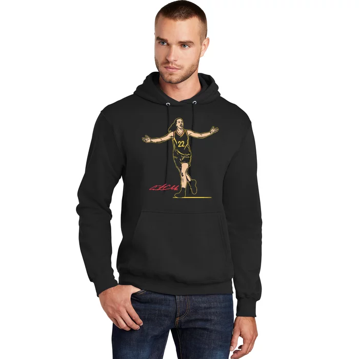 22 Clark Superstar Pose Indiana Basketball Hoodie