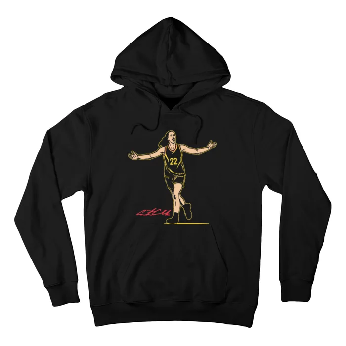 22 Clark Superstar Pose Indiana Basketball Hoodie