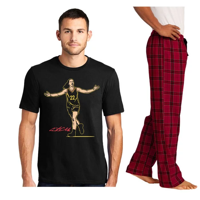 22 Clark Superstar Pose Indiana Basketball Pajama Set