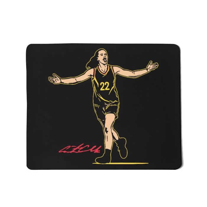 22 Clark Superstar Pose Indiana Basketball Mousepad