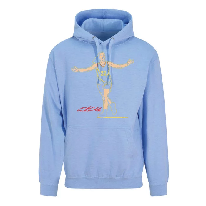 22 Clark Superstar Pose Indiana Basketball Unisex Surf Hoodie