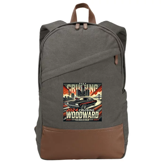 2024 Cruising Woodward Cotton Canvas Backpack