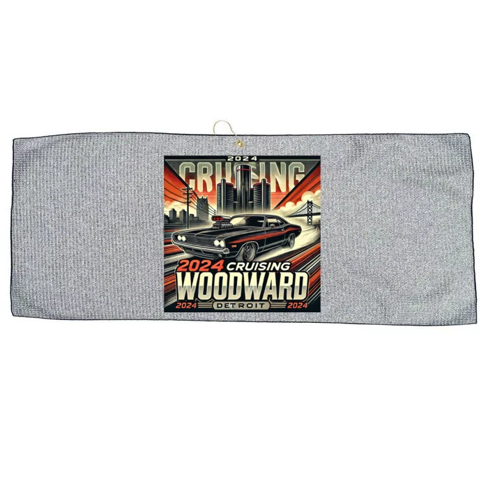 2024 Cruising Woodward Large Microfiber Waffle Golf Towel