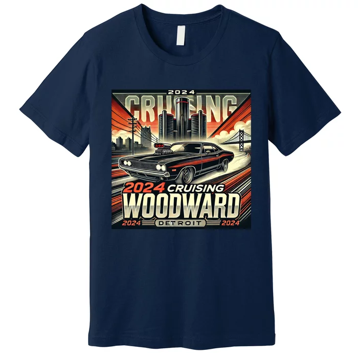 2024 Cruising Woodward Premium T-Shirt