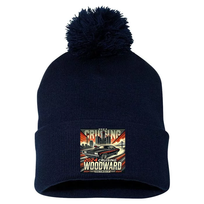 2024 Cruising Woodward Pom Pom 12in Knit Beanie