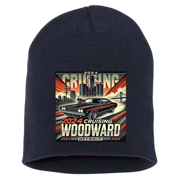 2024 Cruising Woodward Short Acrylic Beanie