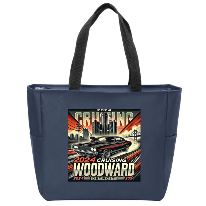 2024 Cruising Woodward Zip Tote Bag