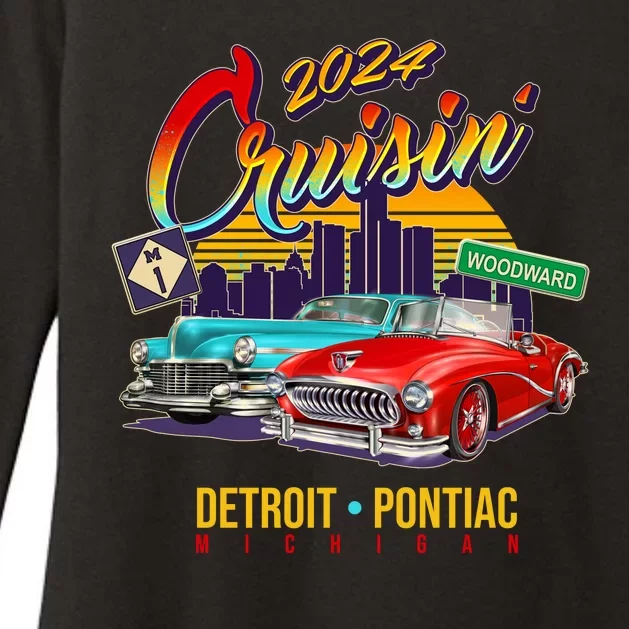 2024 Cruisin Woodward Ave Cruise Detroit To Pontiac Classic Cars Womens CVC Long Sleeve Shirt