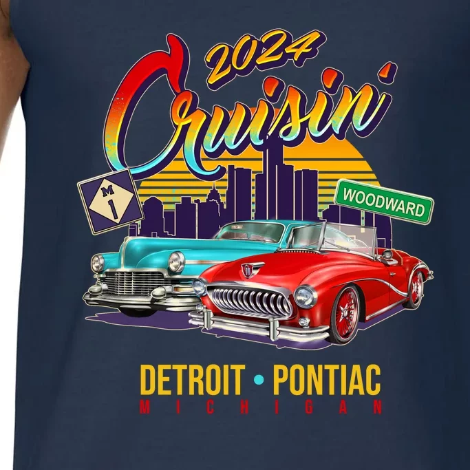 2024 Cruisin Woodward Ave Cruise Detroit To Pontiac Classic Cars Comfort Colors® Tank Top