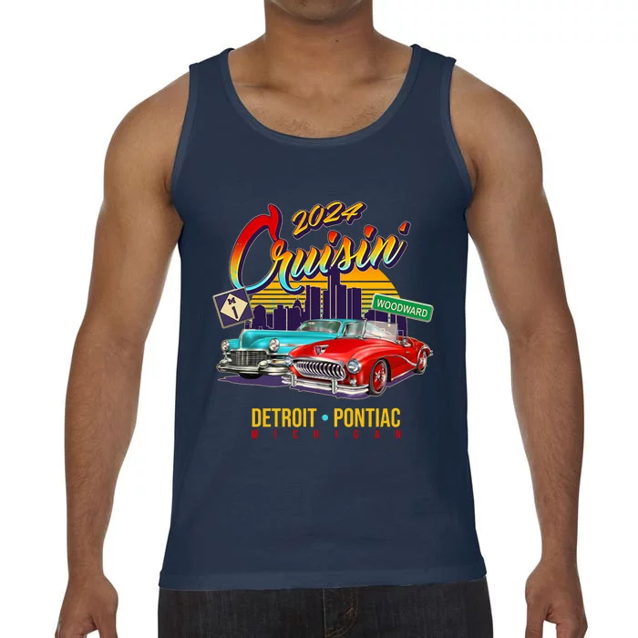 2024 Cruisin Woodward Ave Cruise Detroit To Pontiac Classic Cars Comfort Colors® Tank Top