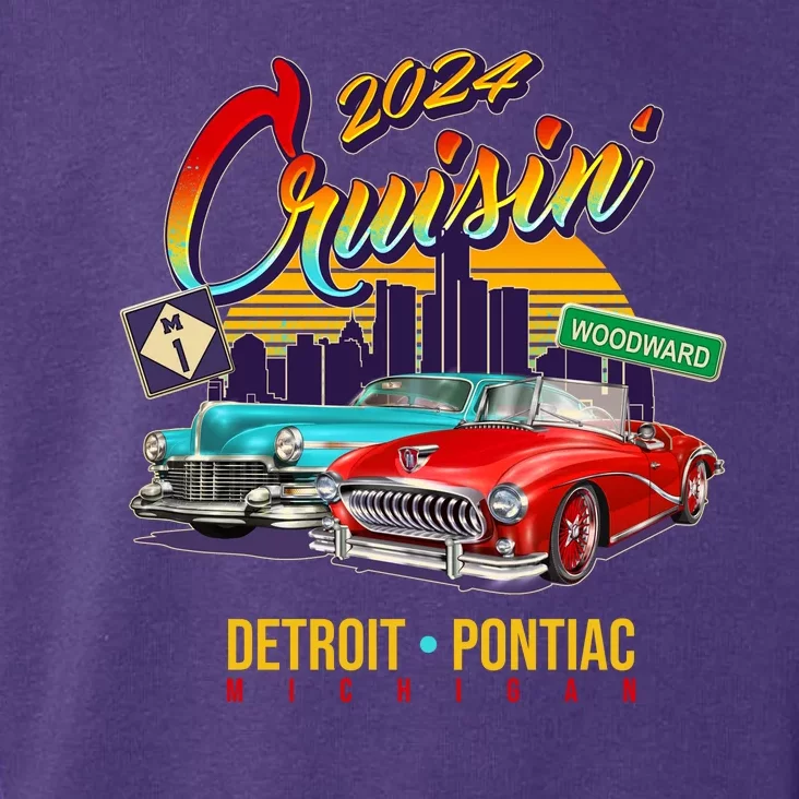 2024 Cruisin Woodward Ave Cruise Detroit To Pontiac Classic Cars Toddler Hoodie