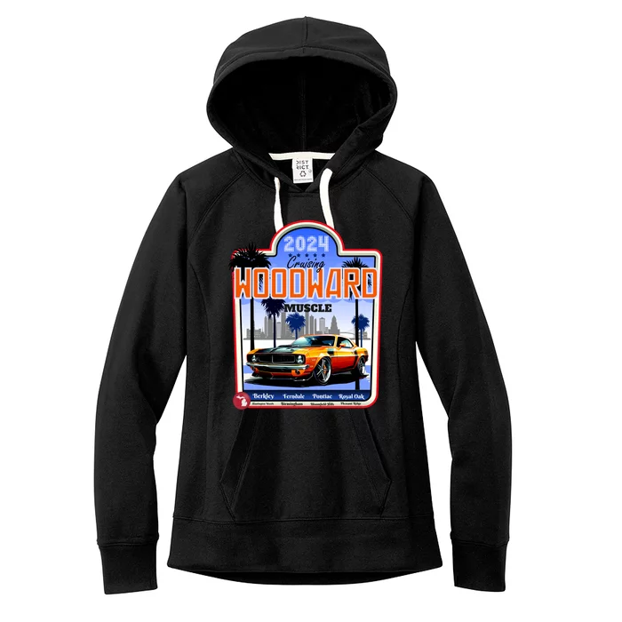 2024 Cruising Woodward Muscle Car Scenic Women's Fleece Hoodie