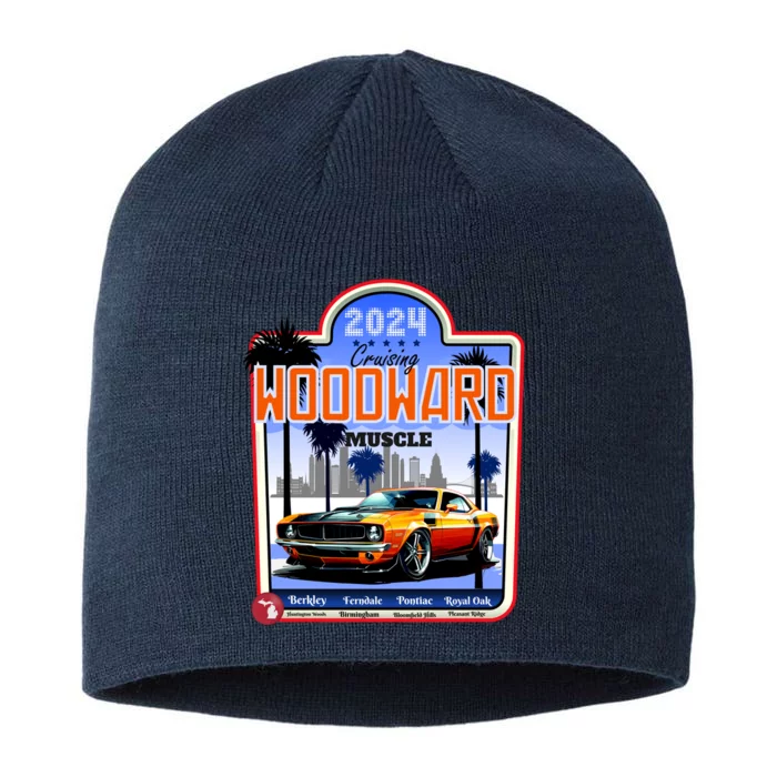 2024 Cruising Woodward Muscle Car Scenic 8 1/2in Sustainable Knit Beanie