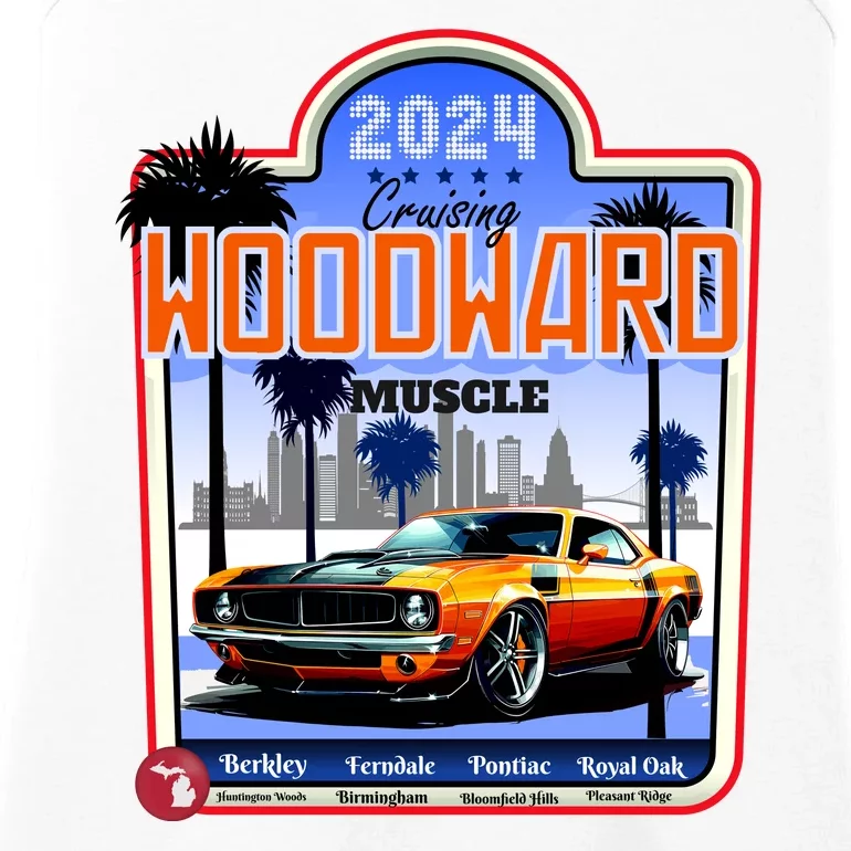 2024 Cruising Woodward Muscle Car Scenic Ladies Essential Tank