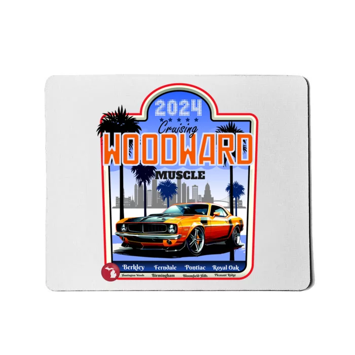 2024 Cruising Woodward Muscle Car Scenic Mousepad