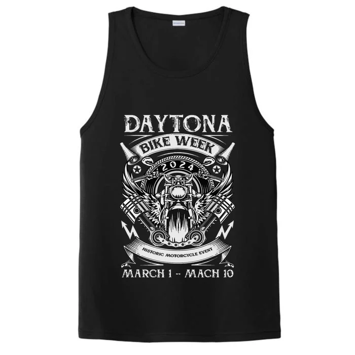 2024 Daytona Beach Bike Week Checkered Flag Performance Tank