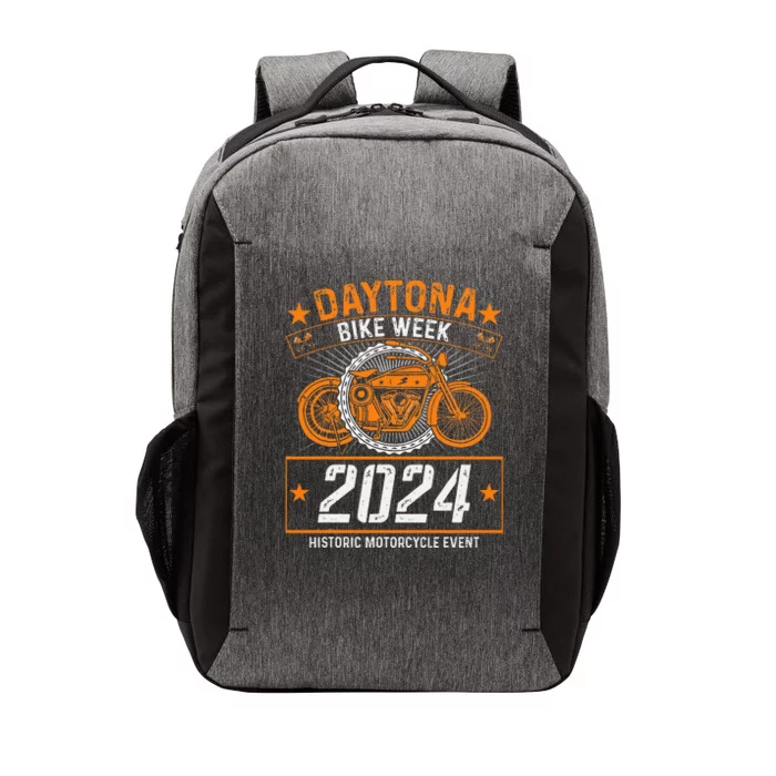 2024 Daytona Beach Bike Week Checkered Flag Vector Backpack