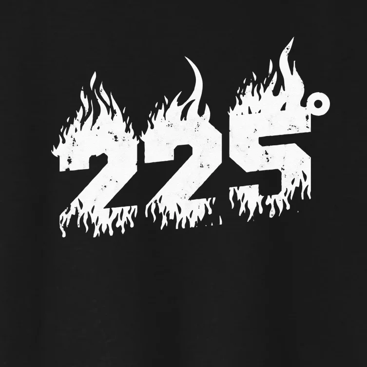 225 degrees Barbecue Grill and smoke Women's Crop Top Tee