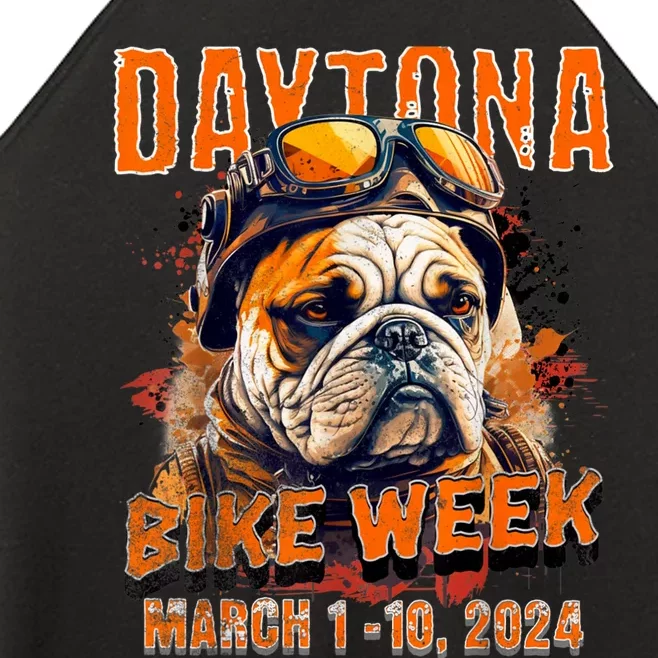 2024 Daytona Beach Bike Week Vintage Rally Art On Front Women’s Perfect Tri Rocker Tank