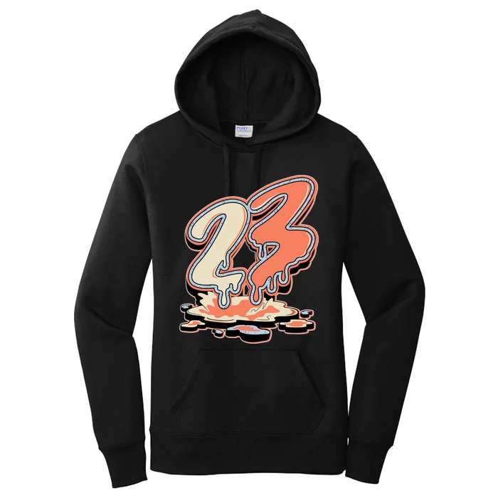 23 Drip Crimson Bliss 5s Matching Women's Pullover Hoodie