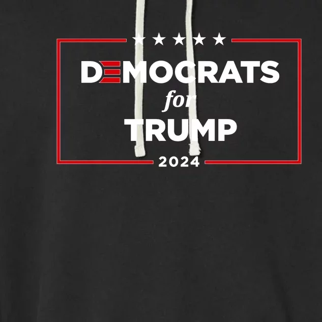 2024 Democrats For Trump Garment-Dyed Fleece Hoodie