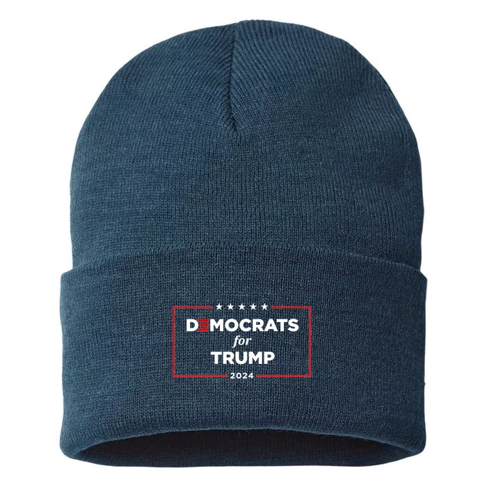 2024 Democrats For Trump Sustainable Knit Beanie