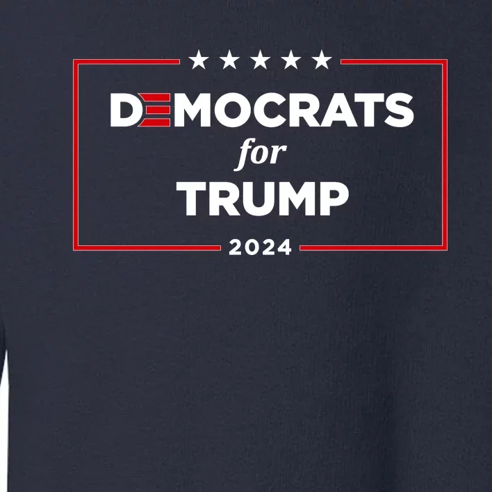 2024 Democrats For Trump Toddler Sweatshirt