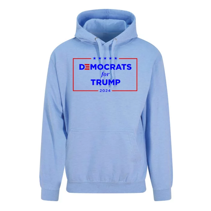 2024 Democrats For Trump Unisex Surf Hoodie