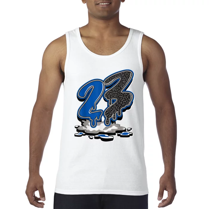 23 Drip Racer Blue 3s Unisex Matching Tank Top