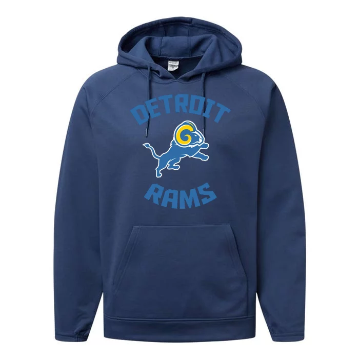 2022 Detroit Rams Football Champs Performance Fleece Hoodie