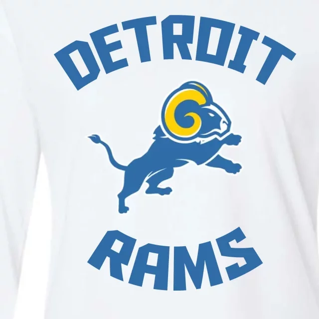 2022 Detroit Rams Football Champs Womens Cotton Relaxed Long Sleeve T-Shirt