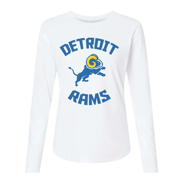 2022 Detroit Rams Football Champs Womens Cotton Relaxed Long Sleeve T-Shirt